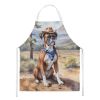 Boxer Cowboy Welcome Apron Cooking Kitchen Server Baking Crafts Gardening for Adult Women Men, Unisex, Large, Multicolor