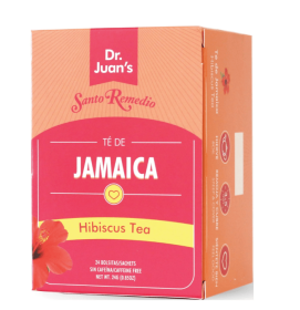 Santo Remedio Te De Jamaica Hibiscus, Antioxidant Tea Bags, 24 Count, 0.85 oz. (Pack: 838940032ref)