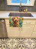 Labradoodle in Sunflowers Kitchen Towel Dish Cloths Guest Hand Towel Decorative Bathroom Towel for Face,Tea, Dishcloth, Kitchen and Bath