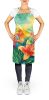 Lilies in Watercolor Apron Cooking Kitchen Server Baking Crafts Gardening for Adult Women Men, Unisex, Large, Multicolor