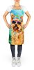 Yorkshire Terrier Hippie Dawg Apron Cooking Kitchen Server Baking Crafts Gardening for Adult Women Men, Unisex, Large, Multicolor