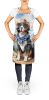Bernese Mountain Dog Cowboy Welcome Apron Cooking Kitchen Server Baking Crafts Gardening for Adult Women Men, Unisex, Large, Multicolor