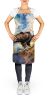 Eagle Apron Cooking Kitchen Server Baking Crafts Gardening for Adult Women Men, Unisex, Large, Multicolor