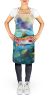Rainbow Trout Apron Cooking Kitchen Server Baking Crafts Gardening for Adult Women Men, Unisex, Large, Multicolor