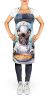 French Bulldog The Chef Apron Cooking Kitchen Server Baking Crafts Gardening for Adult Women Men, Unisex, Large, Multicolor