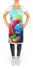 Hydrangeas in Watercolor Apron Cooking Kitchen Server Baking Crafts Gardening for Adult Women Men, Unisex, Large, Multicolor