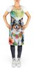Papillon Luau Apron Cooking Kitchen Server Baking Crafts Gardening for Adult Women Men, Unisex, Large, Multicolor